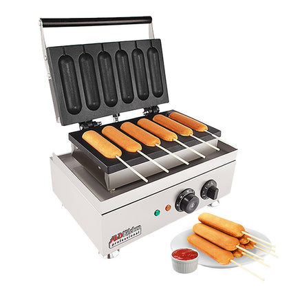 Electric Hot Dog Maker Corn Dog Waffle Stick Maker Sausage Machine Non-stick  Coating Cook 6 Hot Dogs At A Time Eu Plug