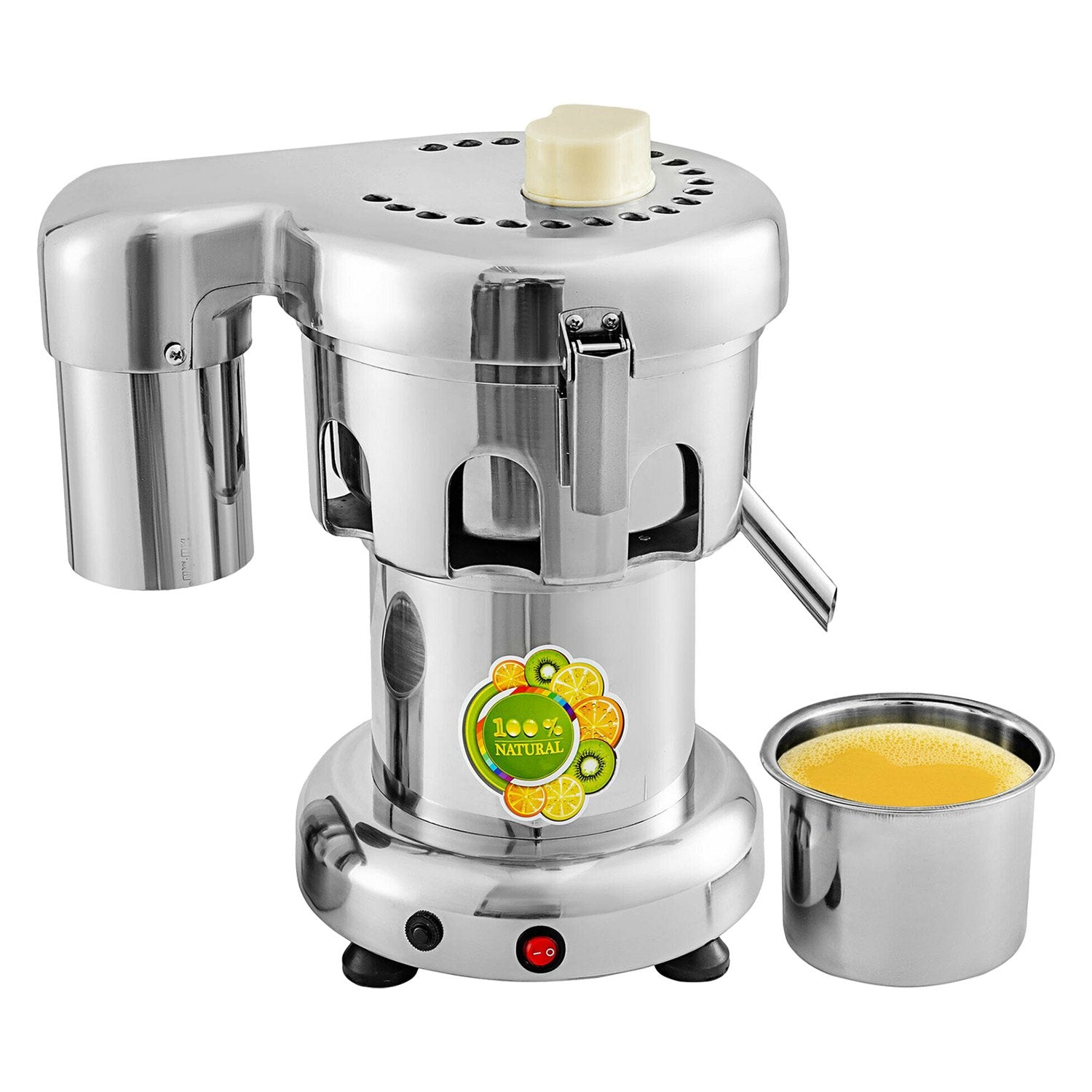 GorillaRock Juicer Machine | Fruit and Vegetables Juice Maker | Stainless Steel | Commercial Juice Extractor 110V