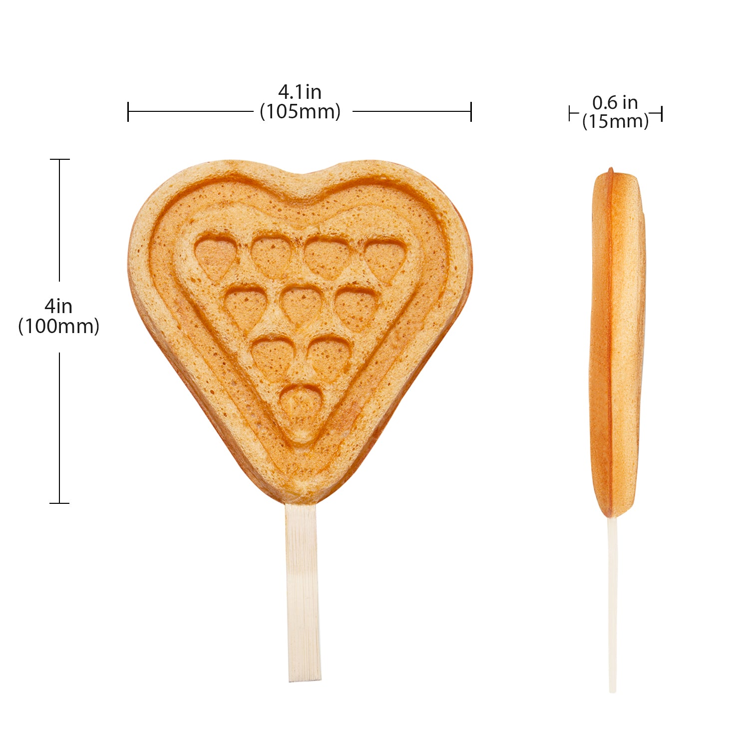 ALDKitchen Waffle Stick Maker, 3 Paw-Shaped Waffles