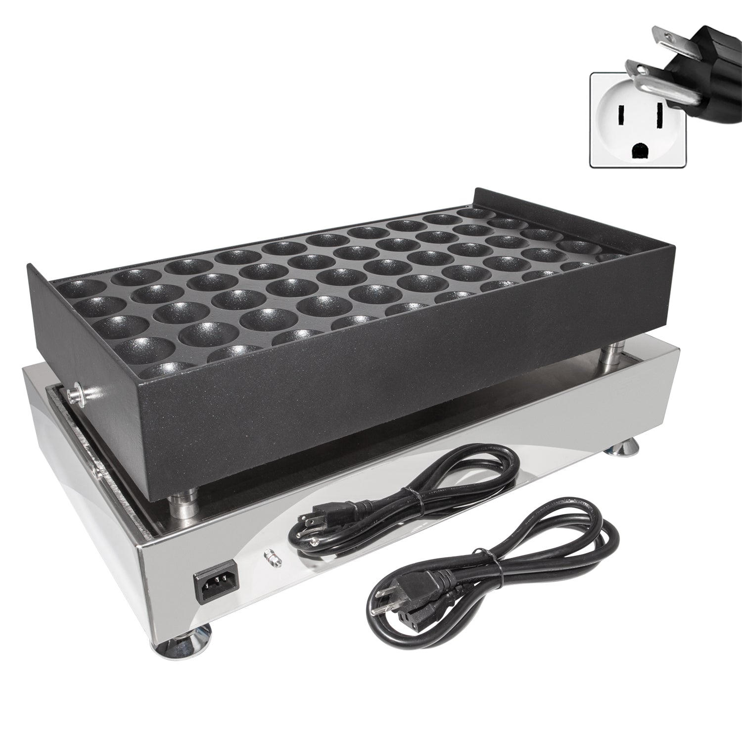 AP-560 Poffertjes Maker | Mini Pancakes Electric Machine | 50 Pcs | High Capacity | Stainless Steel