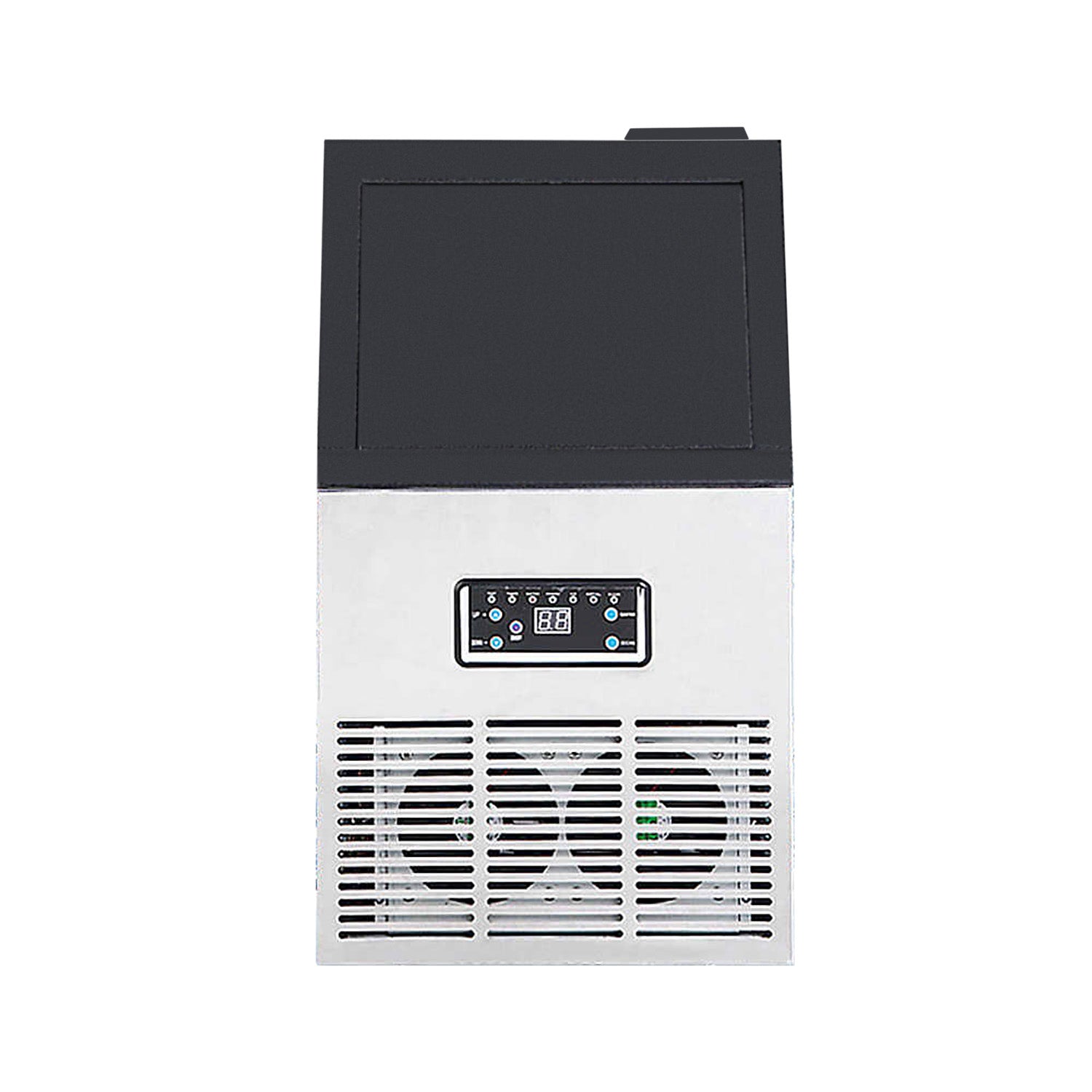 A-GK60 Electric Ice Maker | 60 KG per 24H | Automatic Ice Making Machine with Scoop and Connection Hoses
