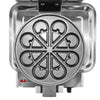 AP-593 Rotating Waffle Maker | Flower Petals Shape Waffles | Electric Belgian Waffle Iron | Stainless Steel