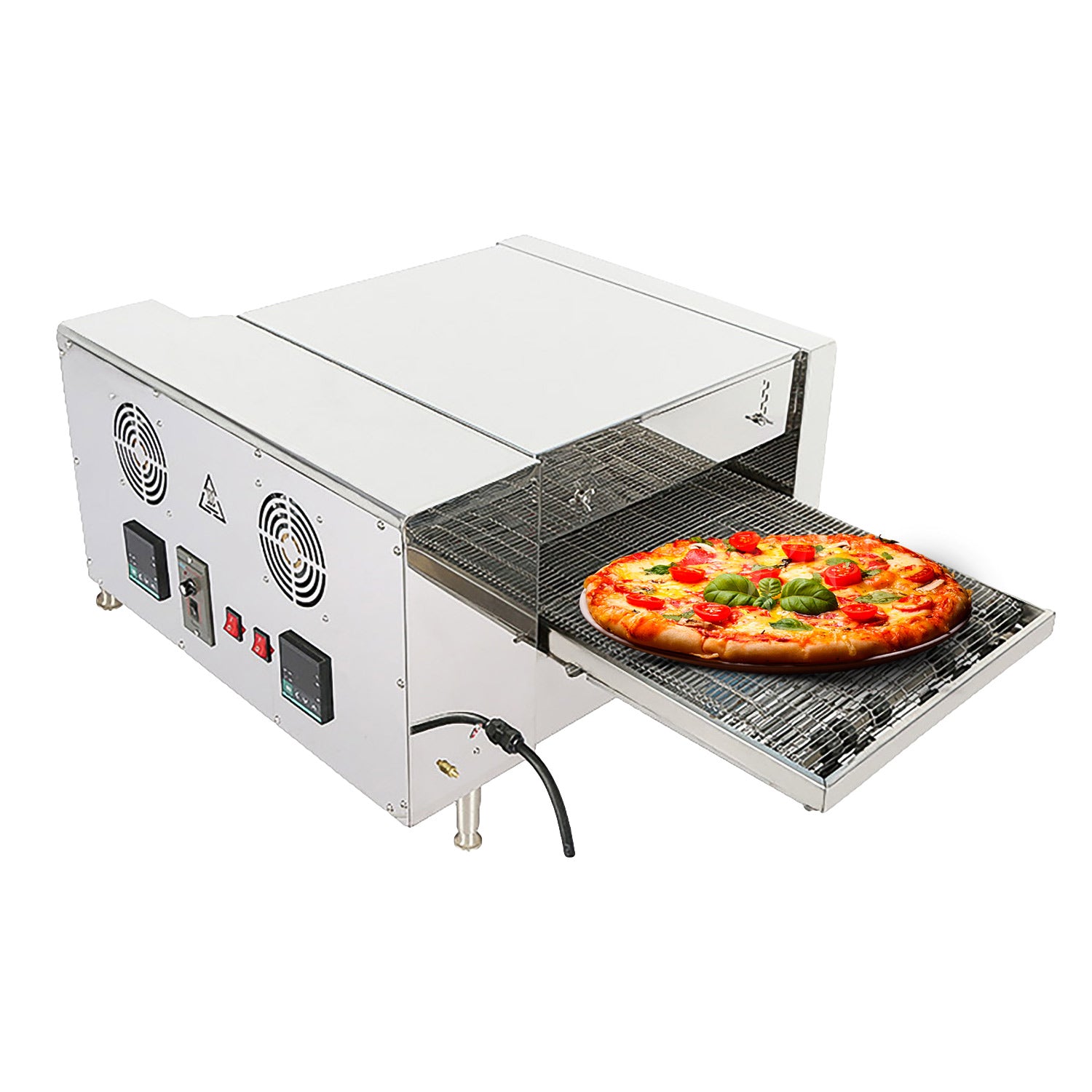 ALDKitchen Pizza Maker Commercial | Electric Conveyor Oven | Digital Display | 110V