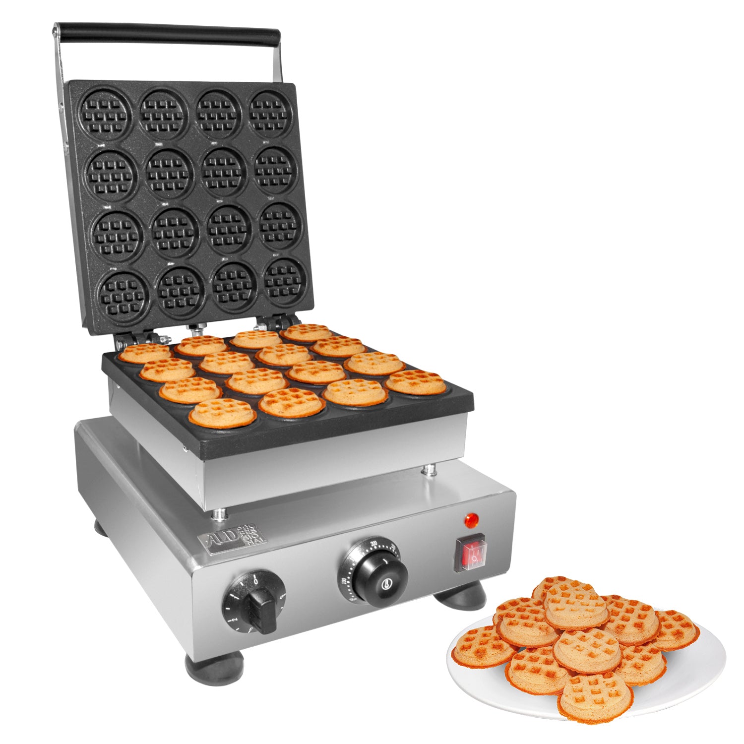 ALDKitchen Poffertjes Maker | 16 Mini Dutch Pancakes | Poffertjes Grill | 110V