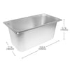 ALDKitchen Bain Marie Steam Warmer | Electric Buffet Food Warmer | Stainless Steel | 3 Tanks | 110V