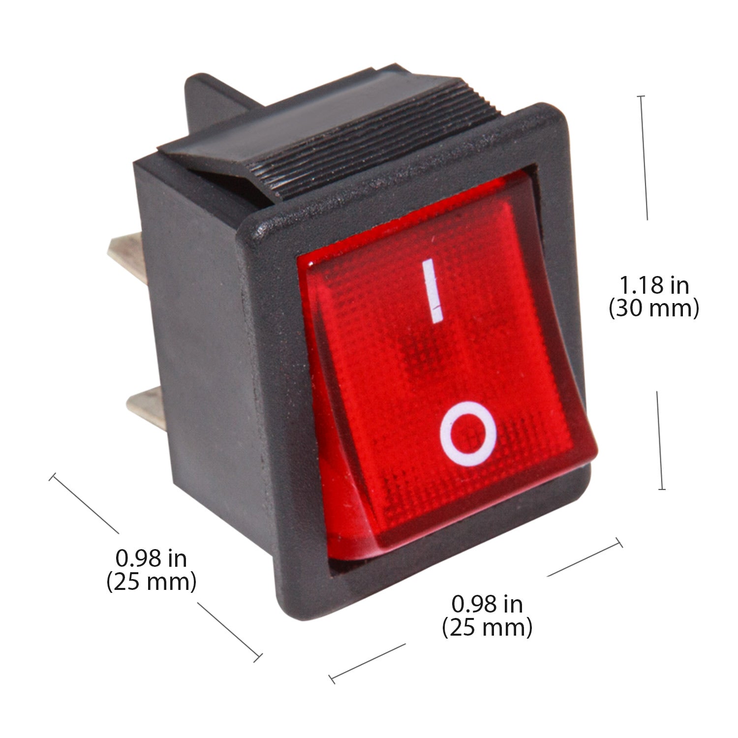 P_SW_1 Power Switch | 4 Pins Rocker On/Off Switch for Kitchen Equipment | 1 PCS