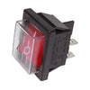 P_SWM_1 Power Switch | 4 Pins Rocker On/Off Switch with Waterproof Cover | 1 PCS