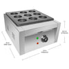 GorillaRock Red Bean Cake Machine | Electric Obanyaki Grill | 9 Pcs | Heating Red Bean Cake Maker