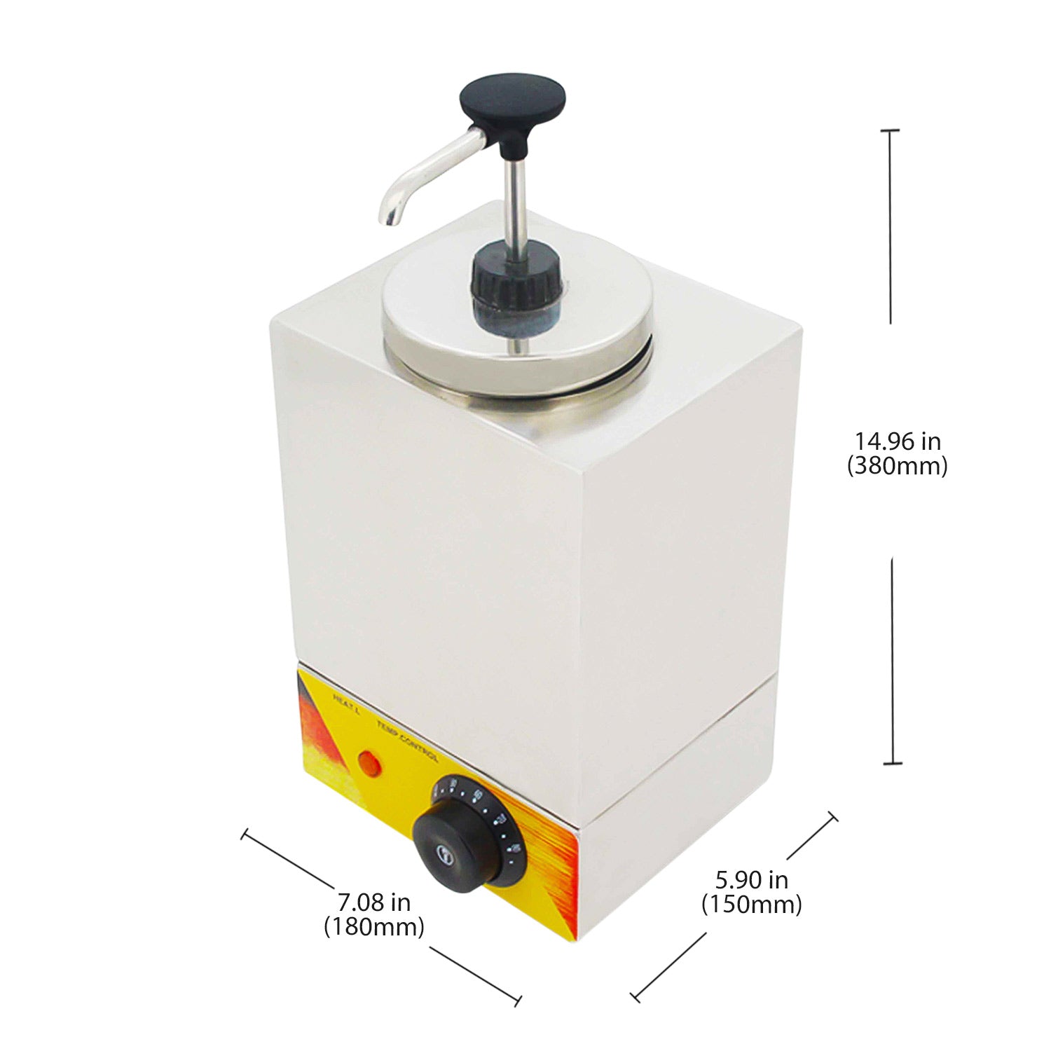 AP-314S Electric Sauce Dispenser | Double-Head Topping Warmer | Sauce Dispenser | Commercial and Home Use