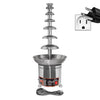 A-CF7D Chocolate Fountain | 7-tier Stainless Steel Chocolate Fondue Fountain for 100 persons | Digital