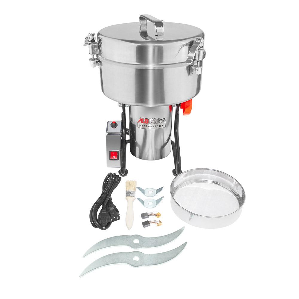 ALDKitchen Grain Mill Grinder | Electric High-Speed Grinder Machine | Wheat, Spices & Nut Chopper | Swing Type 200 Gr / 110V