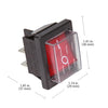 P_SWM_2 Power Switch | 4 Pins Rocker On/Off Switch with Waterproof Cover | 2 PCS