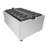 AR-1106F Taiyaki Machine Commercial | 6 Fish Shaped Waffles | Stainless Steel Taiyaki Maker