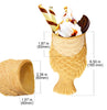 AP-200 Taiyaki Maker | Fish Ice Cream Cone Maker | Cast Iron Taiyaki Pan | 1 Big Open-Mouth Fish Waffle