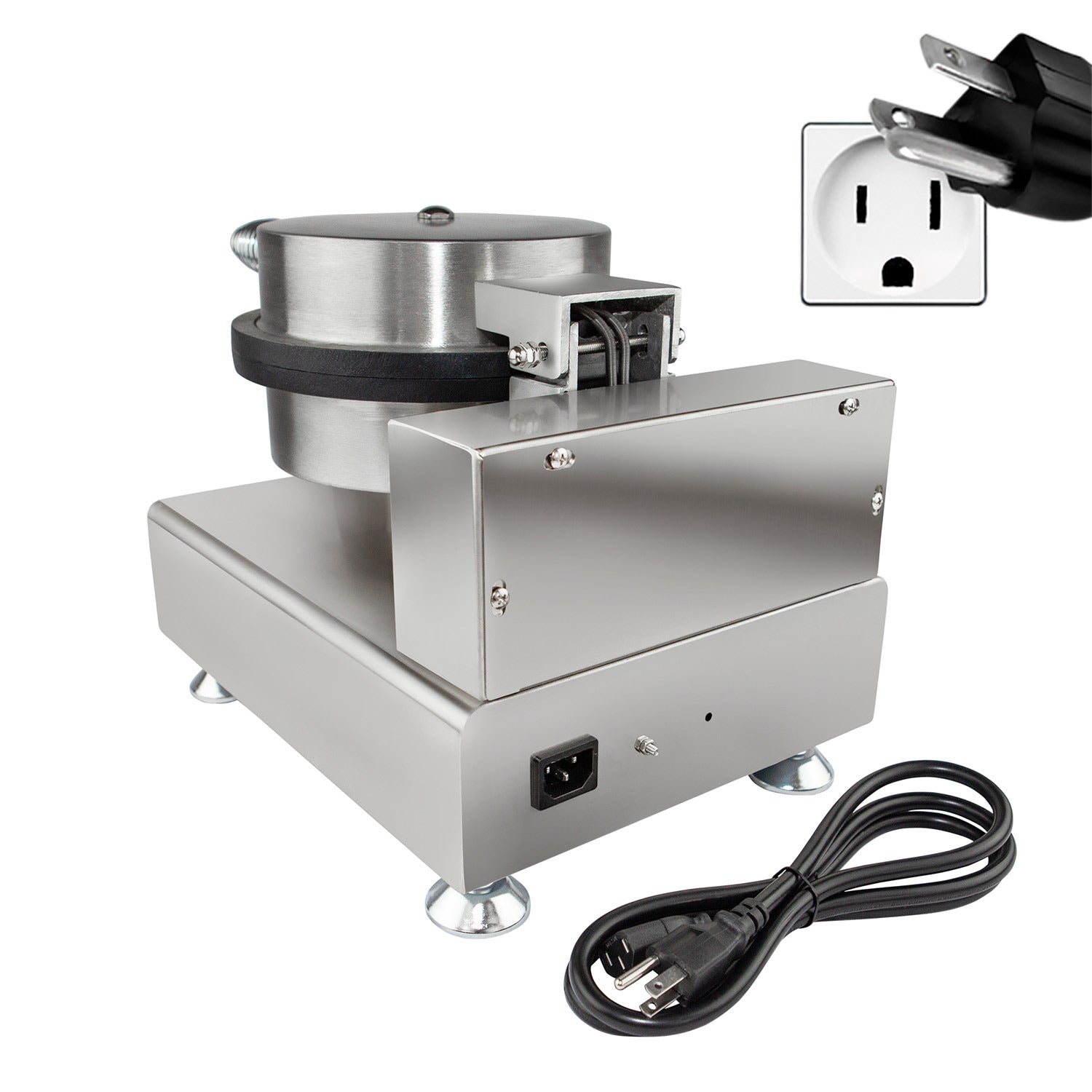 AP-600 Waffle Cone Maker | Commercial Ice Cream Cone Maker | Stainless Steel | Nonstick | Manual Control