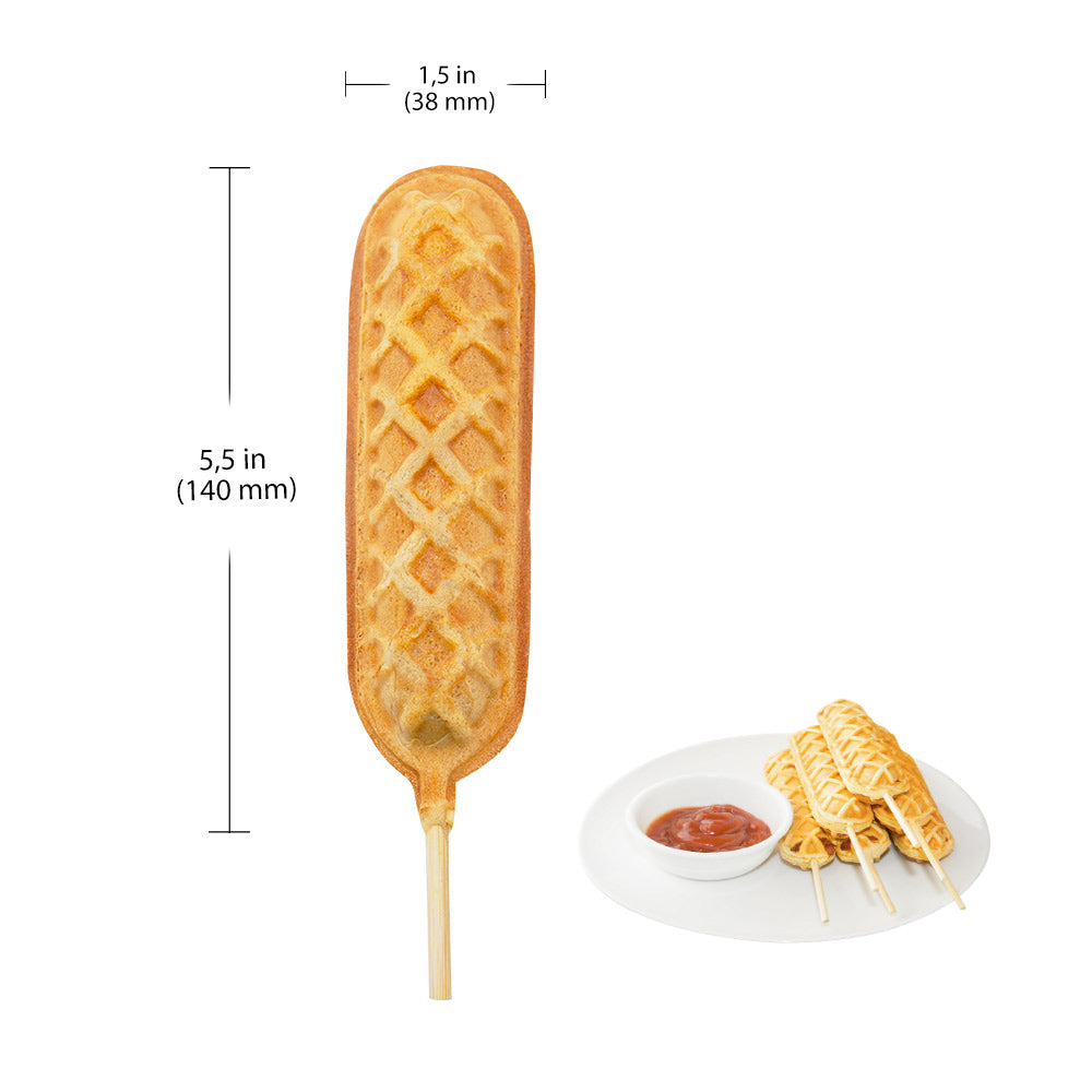 GR-XCXX6 Corn Dog Commercial Machine | 6 Hotdog Waffles on Sticks