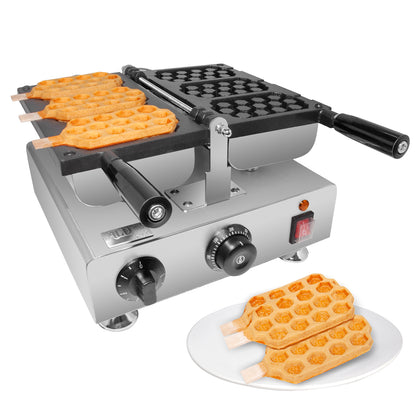 ALDKitchen Honeycomb Waffle Iron | 3 Waffles on a Stick | Stick Waffle Maker | 110V