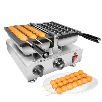 AP-447 Waffle Stick Maker | 3 Bead-Shaped Waffles | Waffles on a Stick Iron