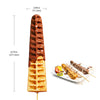 AR-118B Waffle Stick Maker | 4 Tree Waffles on a Stick | Stick Waffle Maker | Stainless Steel