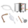 A-FCSA2-10 Alcohol Wine Distiller | 2.5 Gallon 10L | Moonshine Still with Copper Pipe | Stainless Steel