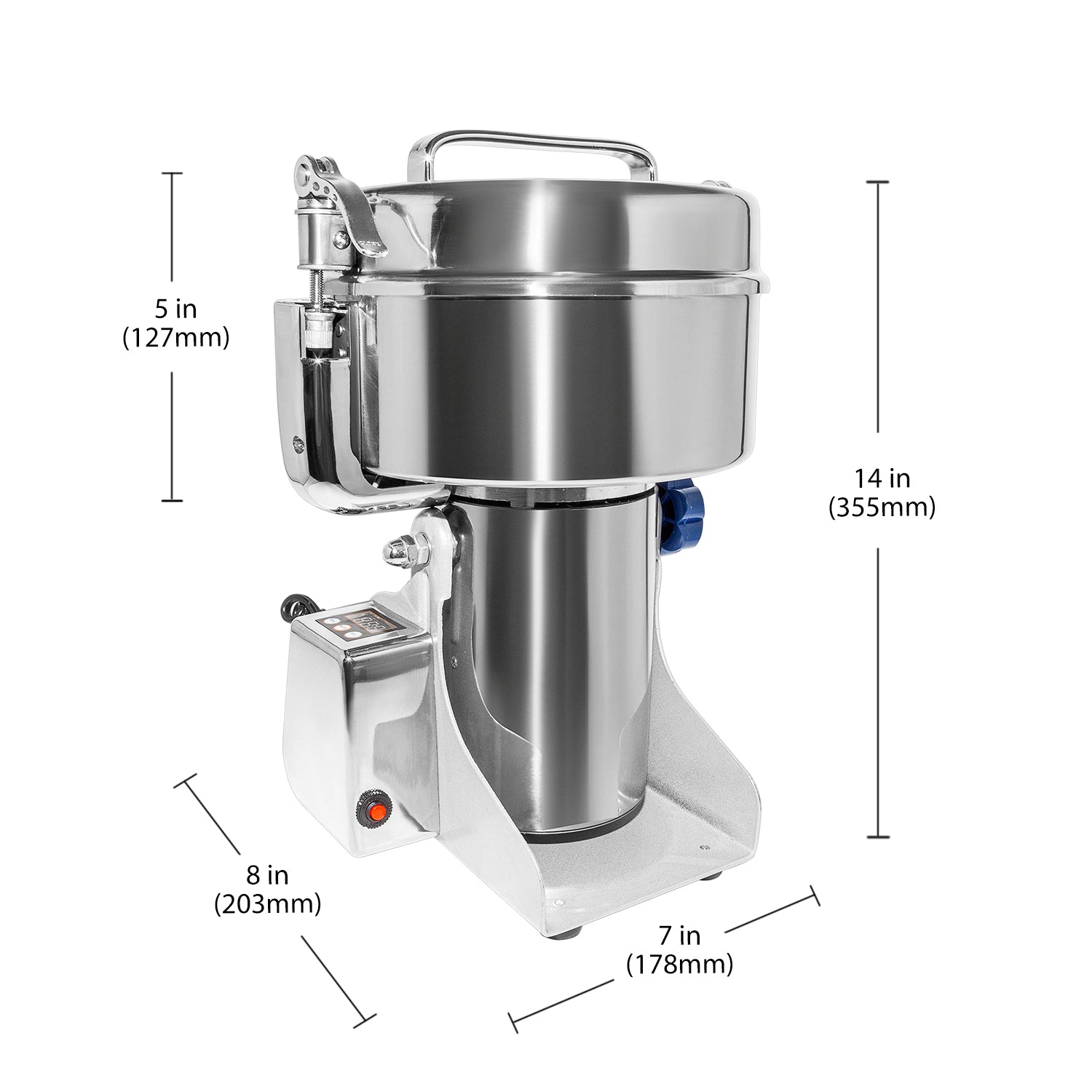 ALDKitchen Professional Grain Mill Grinder | High-Speed Grinder Machine | Swing Type Electric Grinder | 3000 Gr 110V