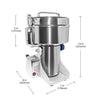 AP-S1000D Electric Grain Mill Commercial | 1000g | Swing Type Grain Grinder Mill | Stainless Steel