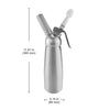 GorillaRock Whipped Cream Dispenser | 0.5 L Cream Whipper | + 3 Decorating Nozzles