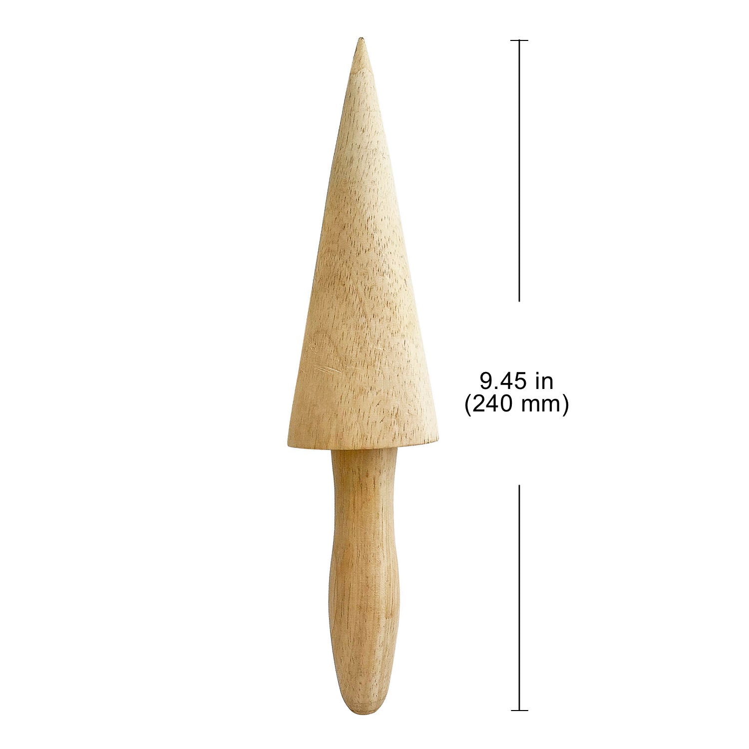 AC_WC Waffle Cone Roller | Ice Cream Cone Forming Tool | Wooden Cone Mould