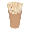 AC_ST5 Bamboo Sticks | Wooden Skewers for Corn Dogs, Candy Apples | 5.5-inch